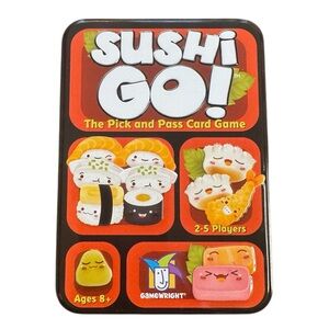 Sushi go! Pick & Pass Card Game in Travel Tin by Gamewright